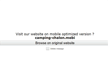 Tablet Screenshot of camping-chalon.com